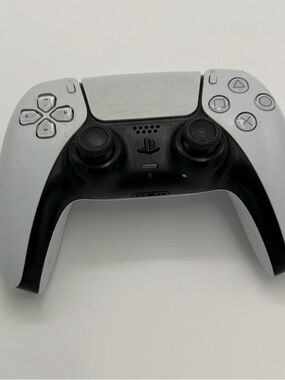 Sony DualSense Controller Back Panel - White with Black Text